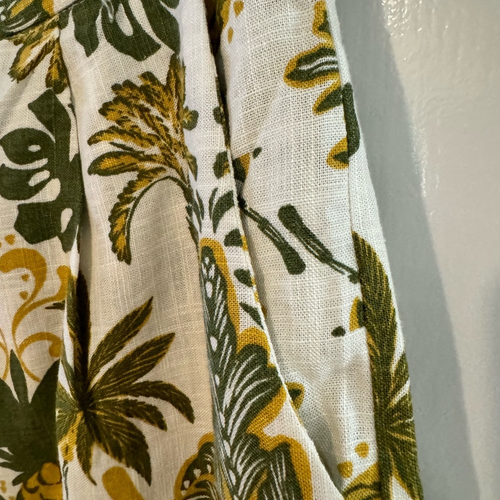 MONTEAU LOS ANGELES wide Leg Shorts CLASSIC L Large Tropical print. Pock… NICE - Picture 5 of 11